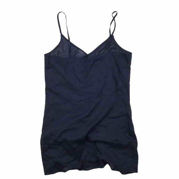Frame Navy Blue Mini Slip Dress Women's Medium Lightweight Adjustable Lining - Picture 2 of 4